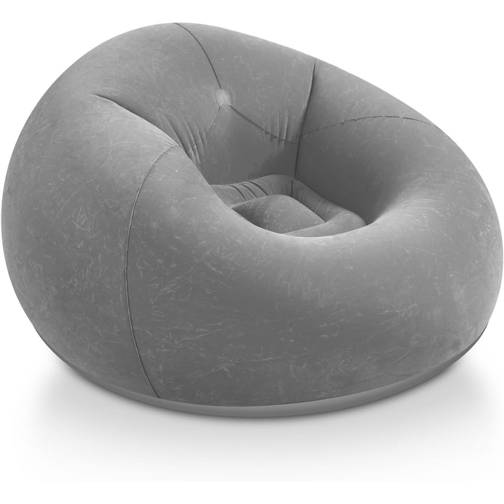 Kids Outdoor Seating - Aufblasbare Sitzsäcke, Graues Tragbares Faulsofa für