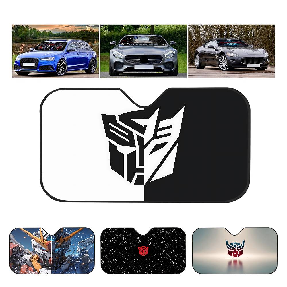 Kids Outdoor Fort - T-Transformers Anime Auto-Sonnenschutz, UV-Schutz, elektrostatische Adsorption,