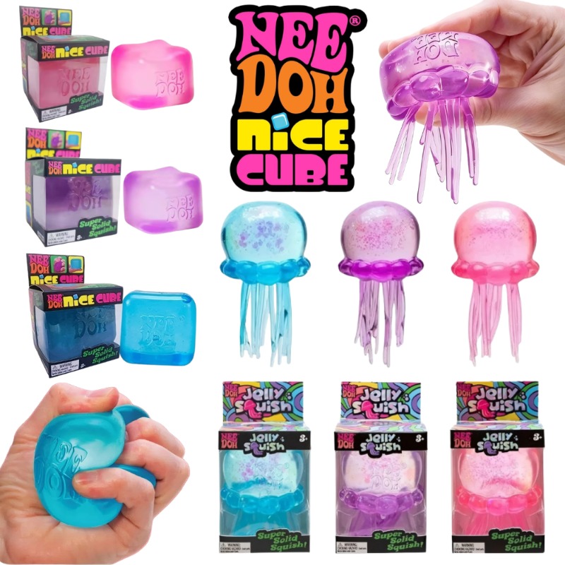 Kids Outdoor Toy Storage - Needoh Quallen-Strand-Wasserspielzeug für draußen, Quetschspielzeug, Überraschungsbox,