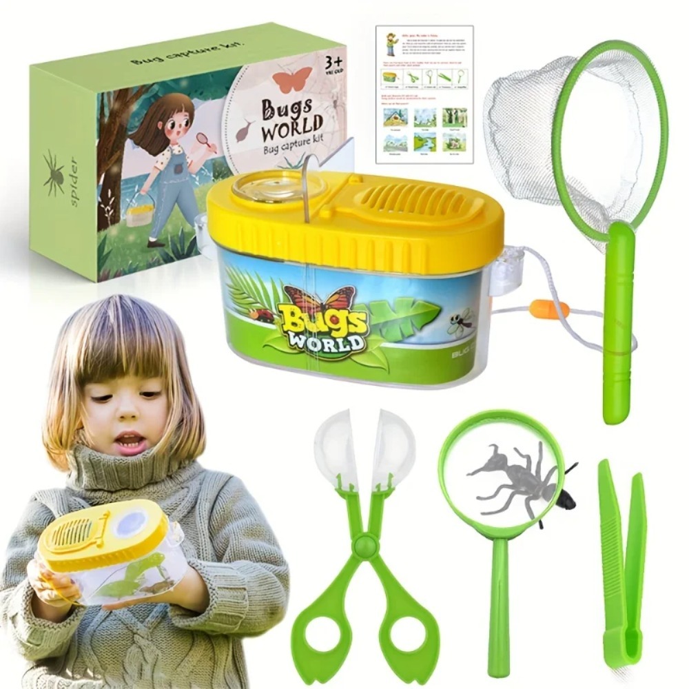 Kids Outdoor Adventure Kit - Explorer-Set für Kinder, Outdoor-Abenteuer-Camping-Set und Insektenfänger-Set,