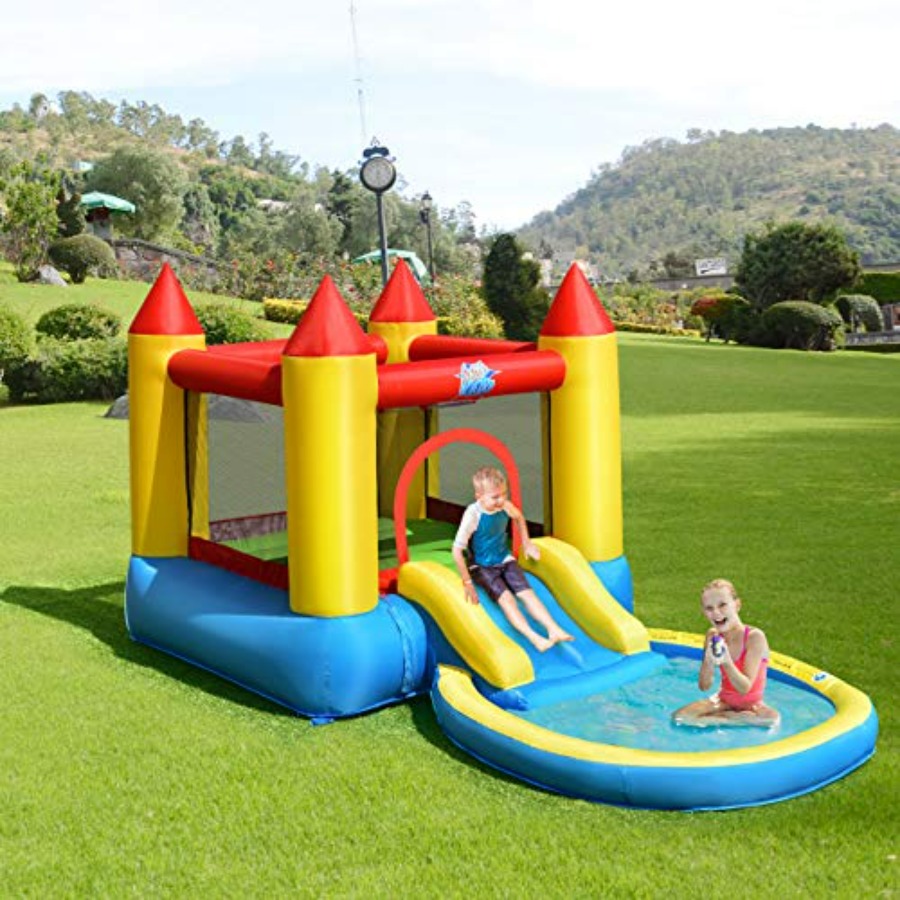 Kids Outdoor Jumping - Aufblasbare Hüpfburg für den Garten für