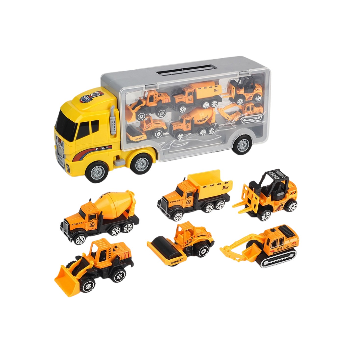 Kids Outdoor Digger - 10-in-1 Legierung Druckguss Baufahrzeuge Set Mini-LKW