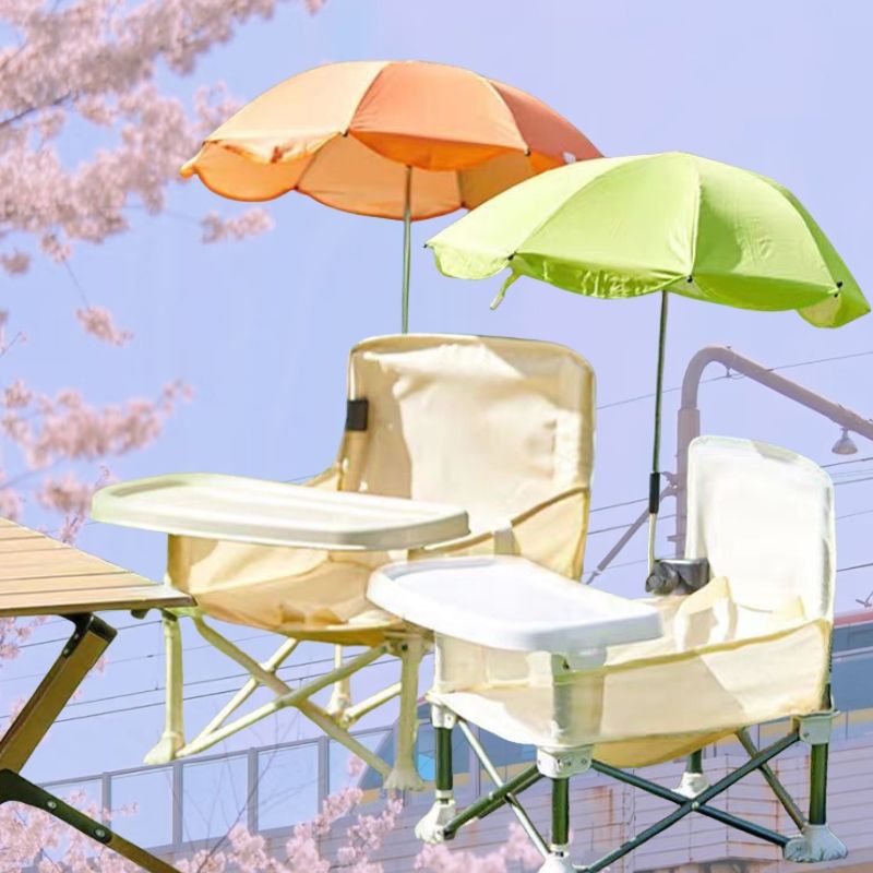 Kids Outdoor Seating - Tragbarer Kinderstuhl mit abnehmbarem Esstisch, klappbarer