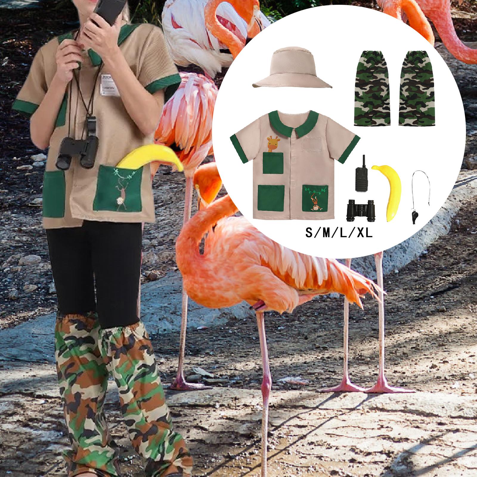 Kids Outdoor Adventure Kit - Explorer-Kostümset für Kinder, Pfeifenteleskop, Zoo, Outdoor-Abenteuerset