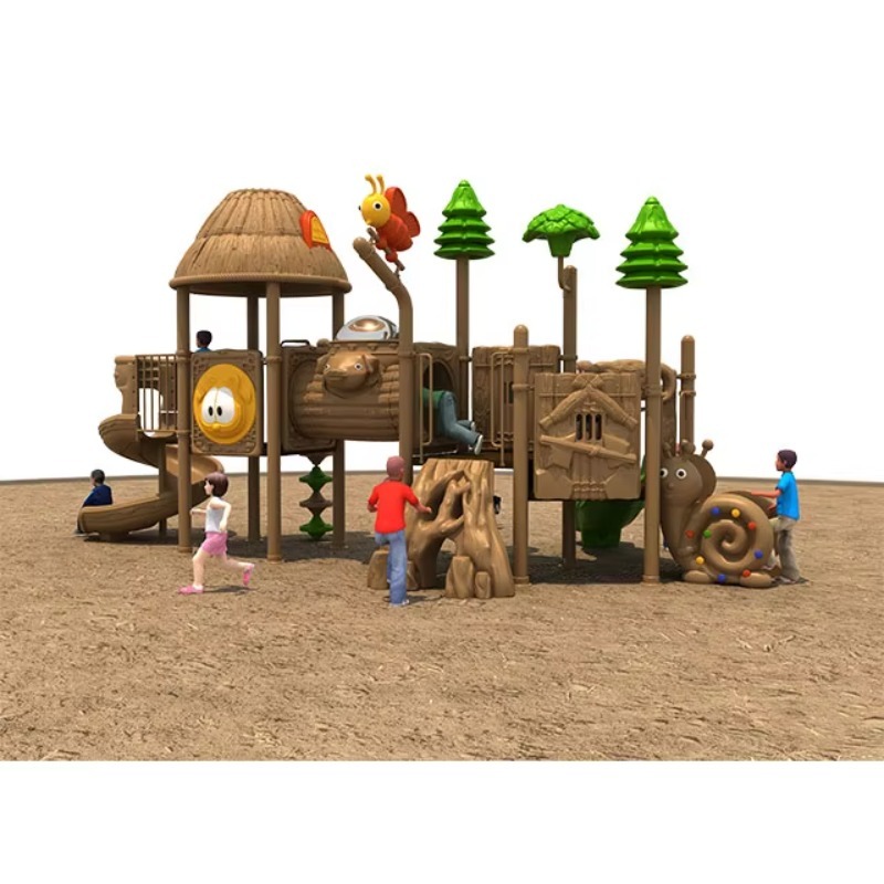 Kids Outdoor Slide - Spielplatz-Rutsche mit Schaukeln für Kinder im