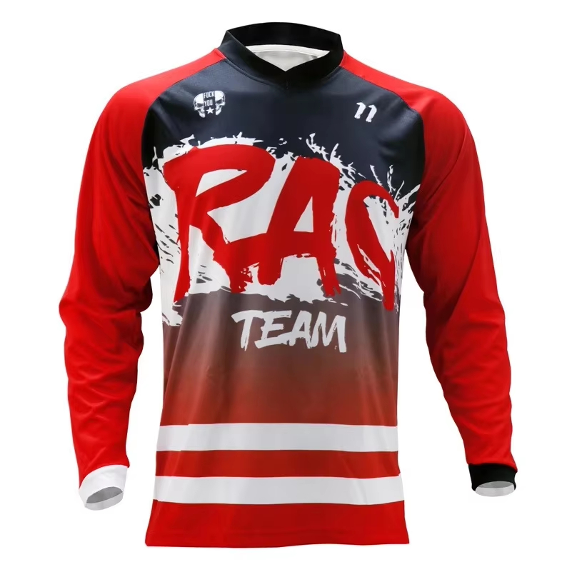 Kids Outdoor Fort - Langarm-MTB-Renntrikot, Familien-Set, Downhill-Bike MX Outdoor, atmungsaktiv,