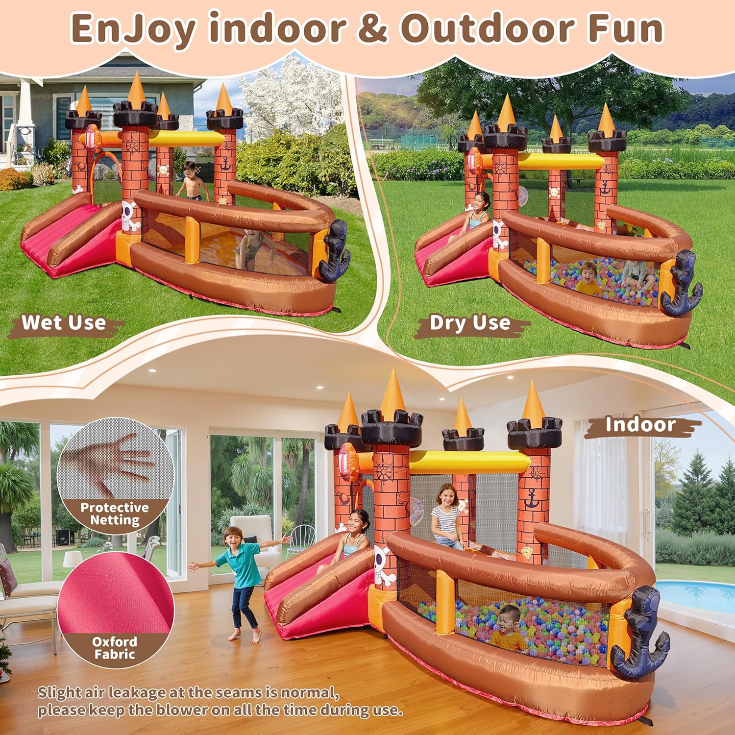 Aufblasbares Hüpfhaus für Kind – Kids Outdoor Slide Bewertung und Preis
