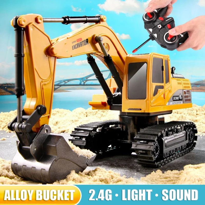 RC Bagger 2,4 GHz 6-Kanal 1:24 – Kids Outdoor Excavator Bewertung und Preis
