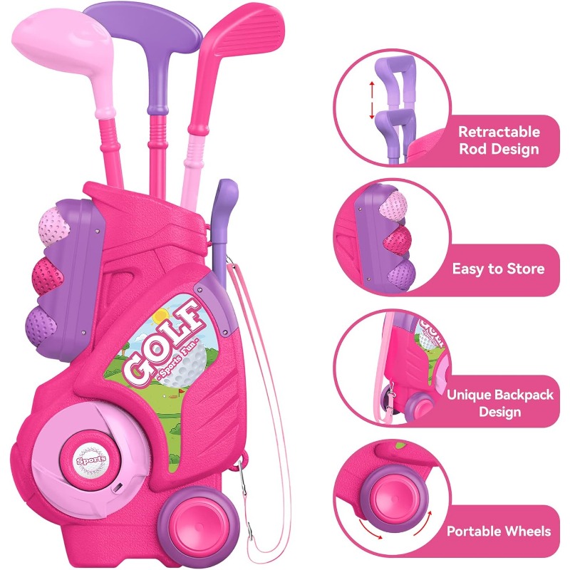 Kleinkind-Golfschläger-Set, Ki – Kids Indoor Outdoor Cart Bewertung und Preis