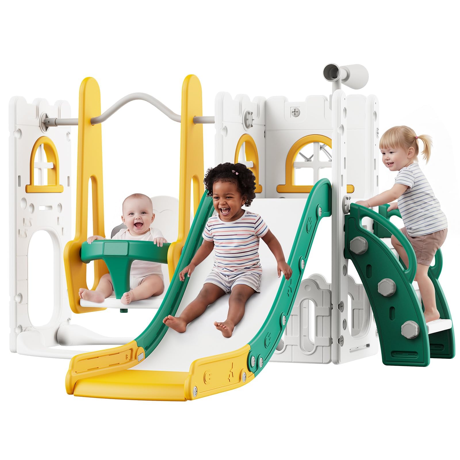 7-in-1 Kleinkind-Rutsche und S – Kids Outdoor Slide Bewertung und Preis