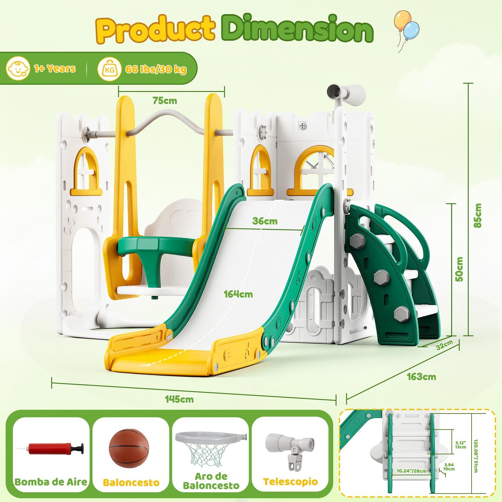 7-in-1 Kleinkind-Rutsche und S – Kids Outdoor Slide Bewertung und Preis