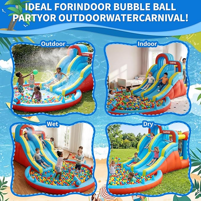 Ganzjähriger 8-in-1 aufblasbar – Kids Outdoor Slide Bewertung und Preis
