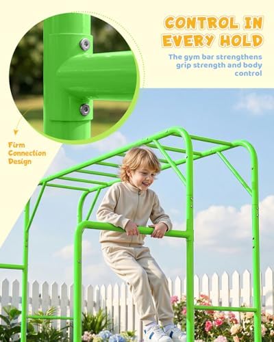 Outdoor-Klettergerüst mit Klet – Kids Outdoor Monkey Bar Set Bewertung und Preis