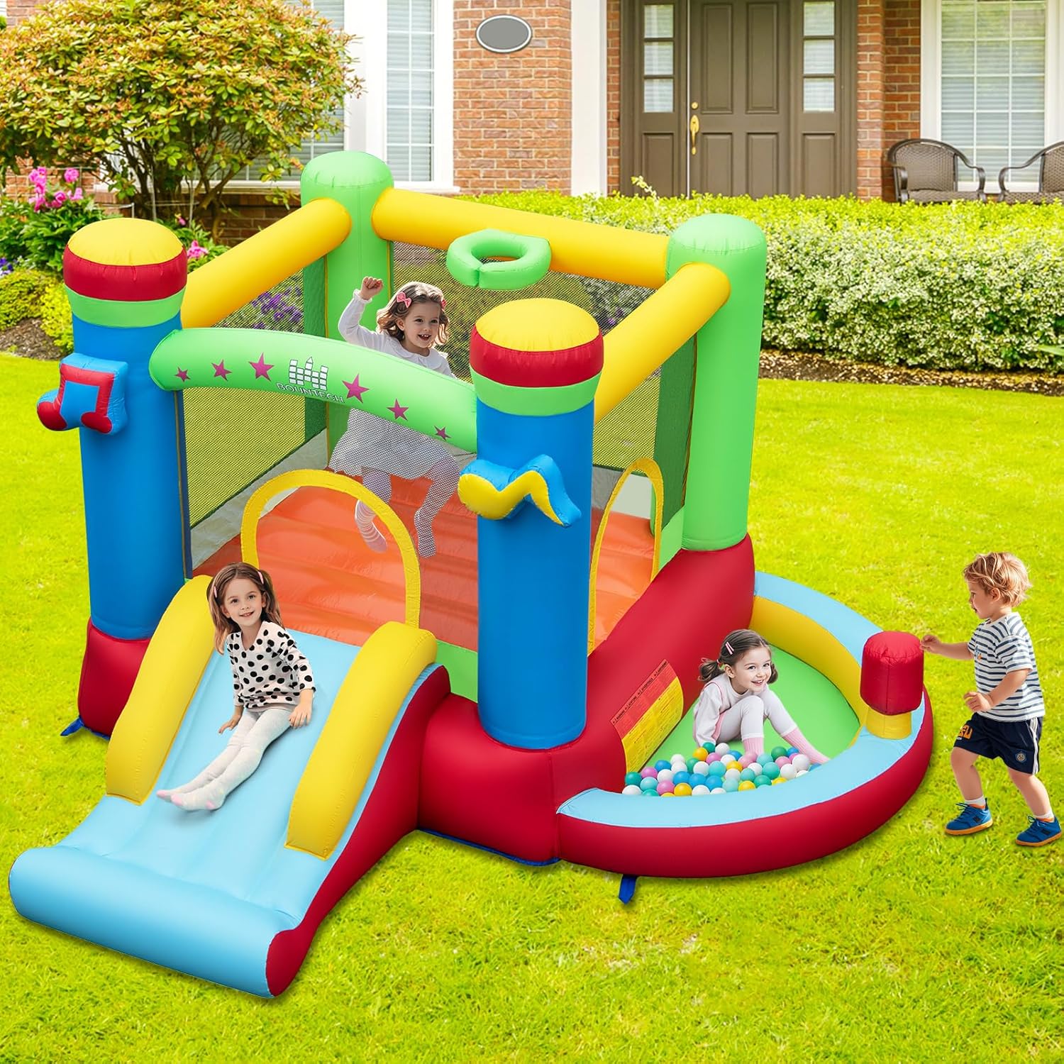 Aufblasbares Hüpfhaus mit Bäll – Kids Outdoor Jumping Bewertung und Preis