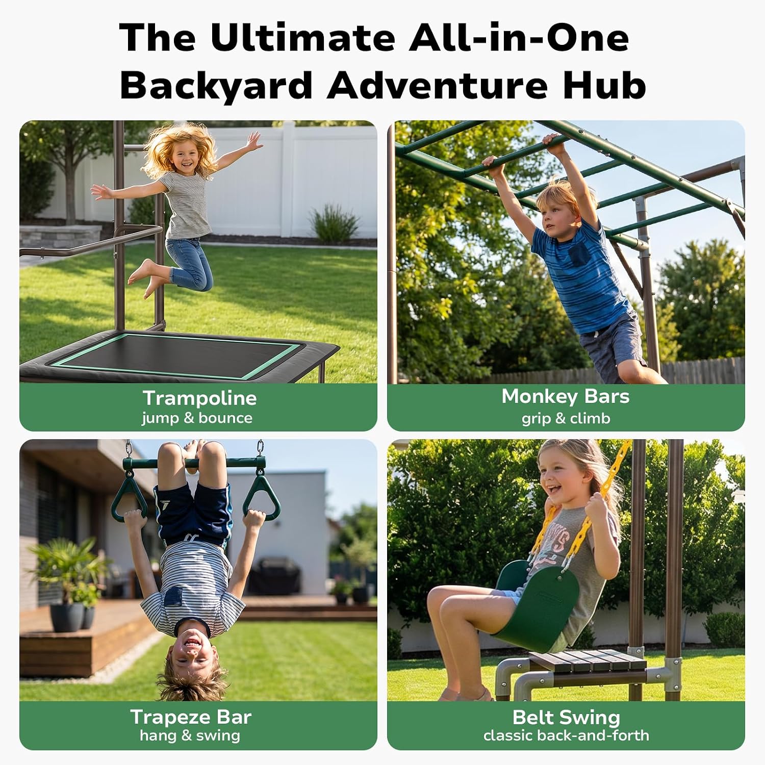 Klettergerüst für Kinder, Outd – Kids Outdoor Monkey Bar Set Bewertung und Preis