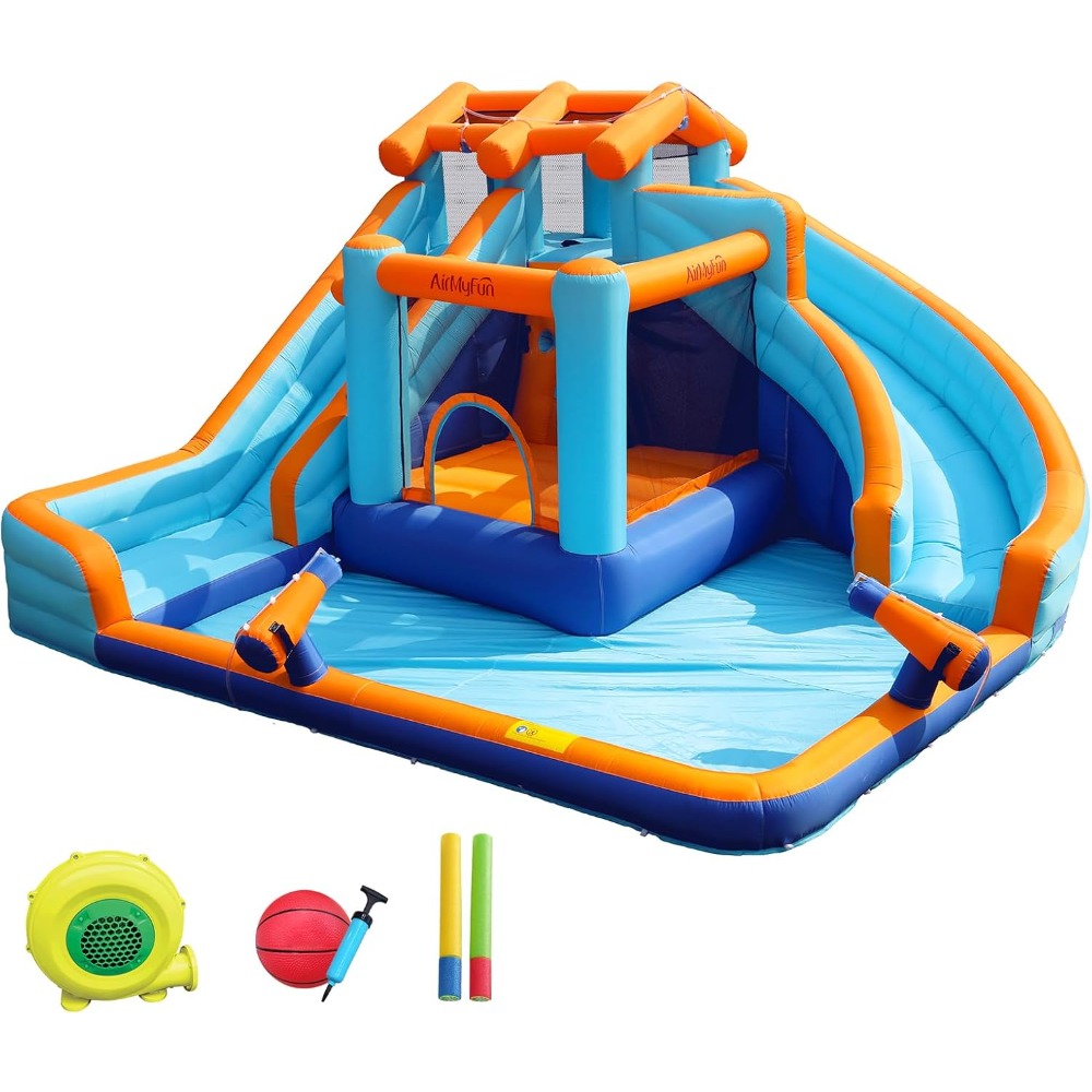 Große Wasserrutsche Hüpfburg m – Kids Outdoor Slide Bewertung und Preis