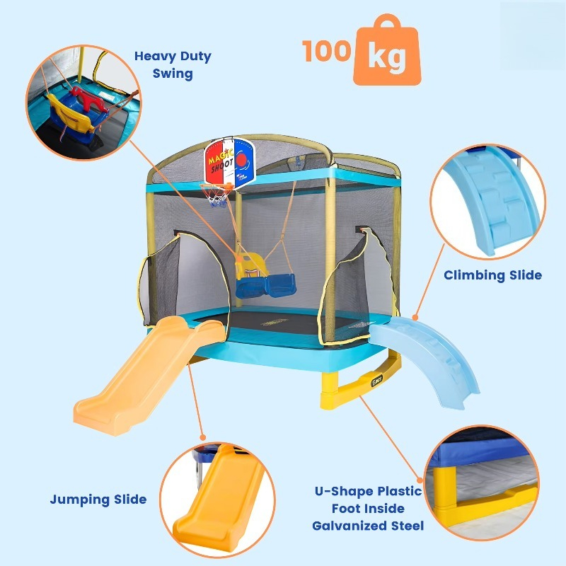 Großhandel Trampolin für Drauß – Kids Outdoor Slide Bewertung und Preis